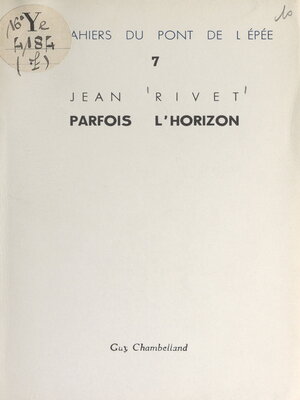 cover image of Parfois l'horizon